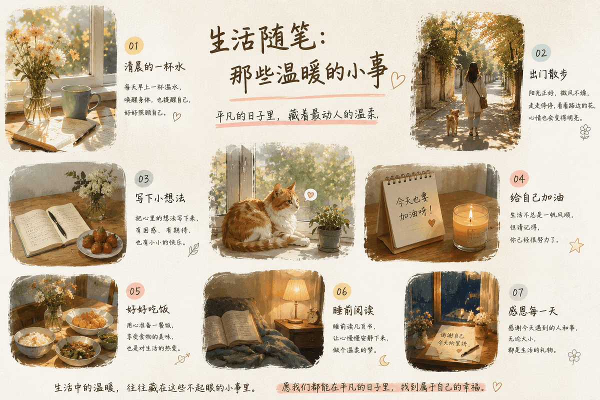 生活随笔:记录平凡日常里的温暖瞬间