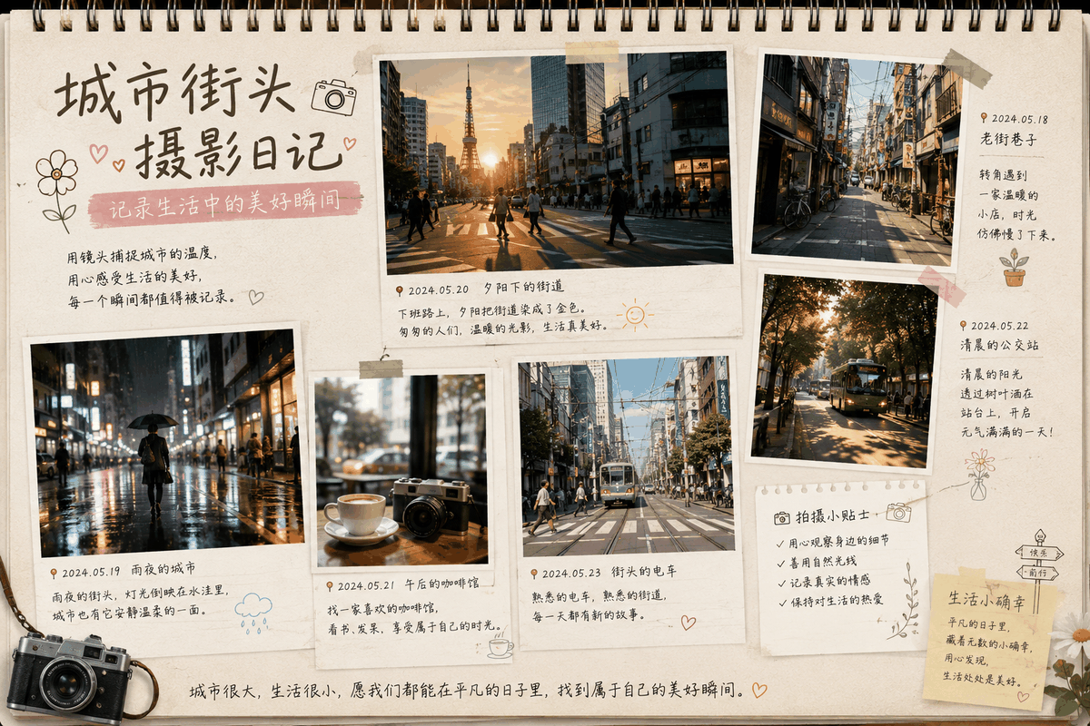 城市街头摄影日记:用镜头记录生活中的美好瞬间